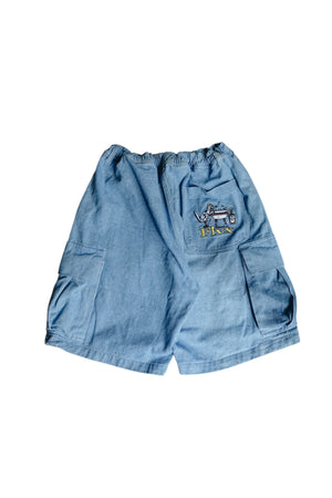 Washed Jorts - Light Blue