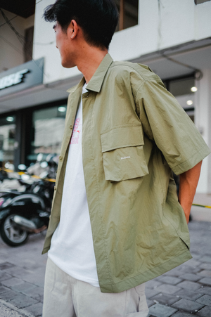 Nylon Work Shirt - Olive