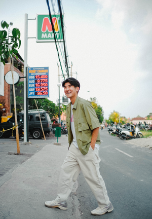 Nylon Work Shirt - Olive